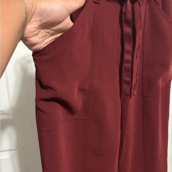 Cinq à Sept Deep Red Casual Trousers - Picture 5 of 7